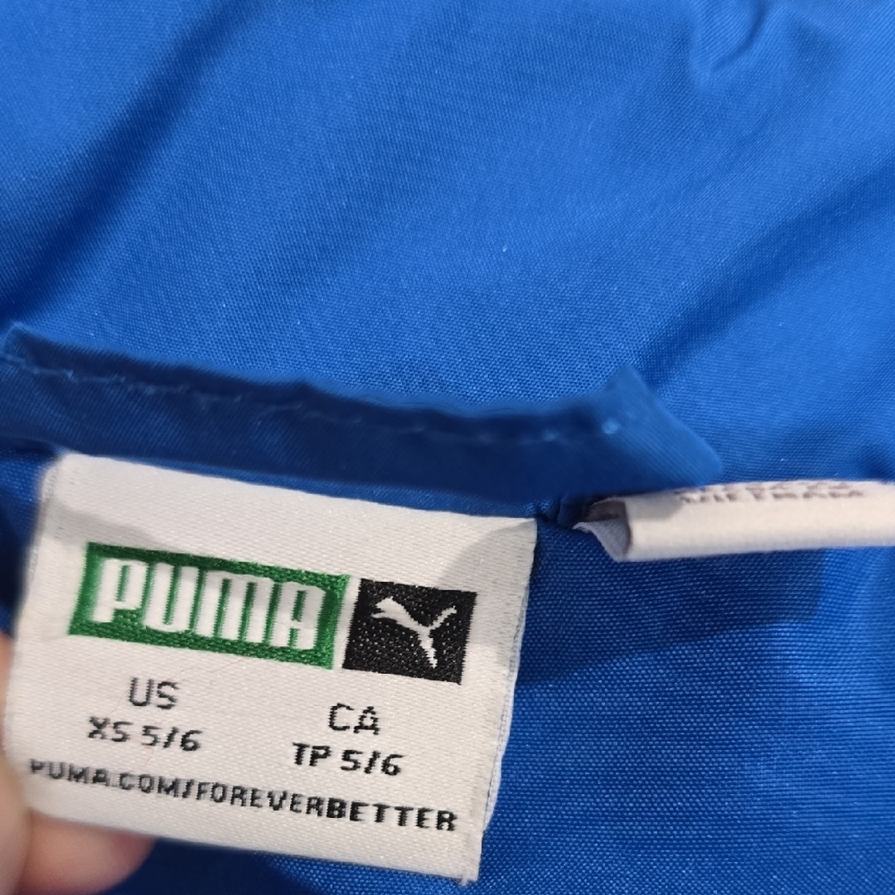 Puma Kids Vibrant Blue Puffer Vest - Picture 4 of 6